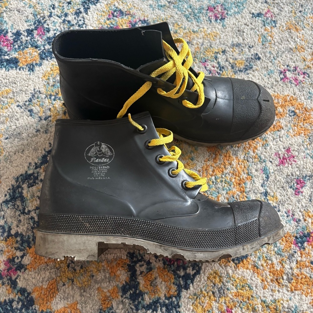 Bata Standard Rubber Steel Shank Rain Work Boots Men’s Size 12 USA Made